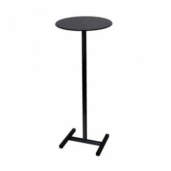 テーブル 常磐精工 ブラックスマートテーブル H990 日本製 コンパクト アクリル天板 アルミ脚 屋内 テレワーク キャンプ おしゃれ 30×30mm 3.3kg