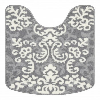 トイレマット カキウチ SELECT JUST FIT ルルディ 60×60cm グレー すべり止め付き 洗濯機丸洗いOK 抗菌加工 滑り止め加工 床冷たさ軽減 柔らかい踏み心地