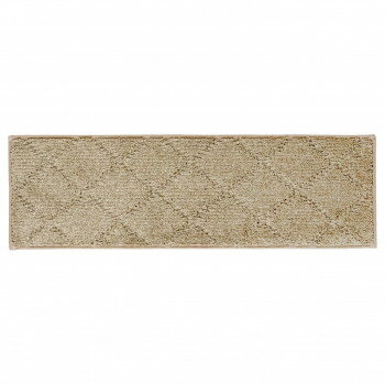 階段マット カキウチ ふわピタ ワイド 22×70cm ベージュ すべり止め 密着 クッション 防音 ペット 床保護 丸洗い ポリエステル タフト製