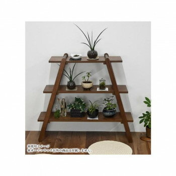 Rakuten - オープンラック フクダクラフト RO-3 BR 3段 ブラウン ラバーウッド 天然木 ラッカー塗装 収納ラック 組立式 おしゃれ シンプル リビング 寝室 玄関 幅90cm 耐荷重30kg
