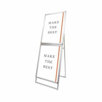 スタンド看板 常磐精工 ポスターグリップスタンド 屋外用 A1サイズ 2枚同時展示 アルミ製 日本製 PGSKC-A1A1KS-G 片面シルバー 9.1kg
