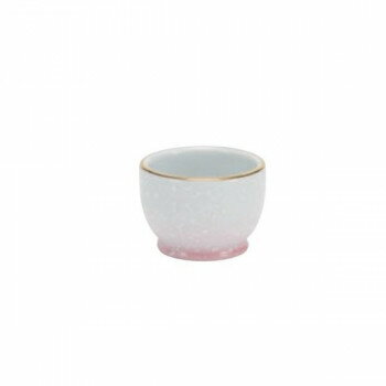 茶湯器 光綺III 陶磁器 日本製 ホワイト ピンク 32M900q100072 丸み可愛らしい 光沢輝き お茶道具 和食器 ギフト お返し