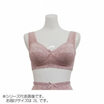 樂天商城 - TAMURA Yauco TYA90 総レース ブラジャー 多機能 補正下着 ノンワイヤー フルカップ 快適 フィット 美しい 秋冬 下着 アッシュローズ3L-TYA90-111-3L