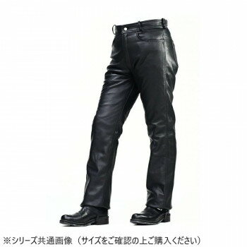 Rakuten - NANKAI TR-913 ストレートレザースラックス レザーパンツ 革パン メンズ 秋冬 防風 ソフトレザー タウンユース ワークウェア ジーンズスタイル LB ブラック