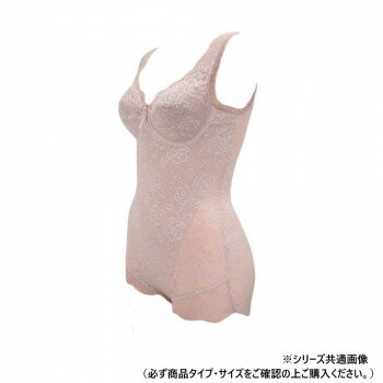総レースの華やかで上品なデザインのボディスーツです。着るだけで美ライン、快適さと美しさを、ひとつに。サイズM個装サイズ：32×24×1cm重量個装重量：100g仕様タイプ:レギュラーカラー:ダスティピンク パッド付き(取り外し可能)生産国日本fk094igrjs