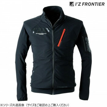 樂天商城 - F.ストレッチワークジャケット 05 アイズフロンティア 防寒着 作業服 秋冬 防風 ワークウェア ストレッチ 接触冷感 ハイパフォーマンス ブラック L 3420