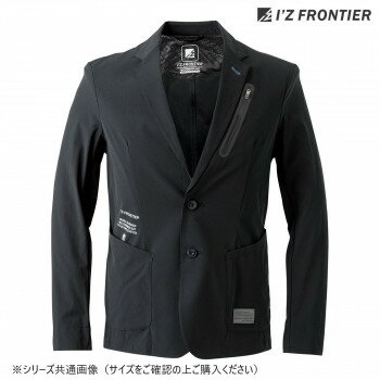 樂天商城 - アイズフロンティア ナイロンストレッチ テーラードジャケット 05 防寒着 作業服 秋冬 防風 ワークウェア カジュアル メンズ ジャケット アウター ブラック L 50020