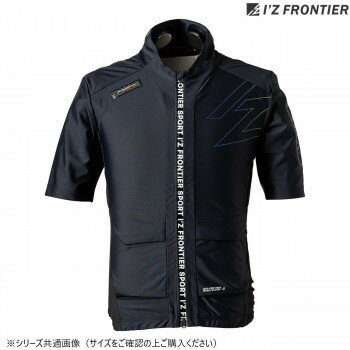 Rakuten - アイズフロンティア 半袖ジャケット 冷却ペルチェセット 05 PS124 作業服 ワークウェア 防暑 猛暑対策 冷却ウェア ペルチェ 空調服 夏 ユニフォーム ブラック M
