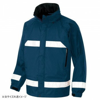 Rakuten - アイトス 全天候型 リフレクター ジャケット 56303 防寒着 作業服 秋冬 防風 ワークウェア 男女兼用 反射材 耐水圧 ネイビー S