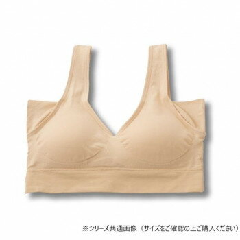 樂天商城 - グローバル・ジャパン エアーフィット サイドパッドブラ ブラジャー 下着 女性 わき肉ケア 汗ジミ防止 ナイロン 快適 ワークウェア インナー L-LL ベージュ