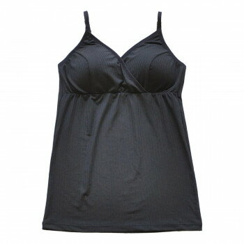 肩紐が調節できるので自分サイズに調節可能。素材は、伸縮性が高くサラッとした肌ざわりのリブ調針抜きベア天竺を使用。授乳機能は、クロスオープンを採用。時短重視のママには片手でさっと簡単に授乳ができます。カップは取り外し可能タイプ。カップを外してブラの上からの重ね着使いも可能です。臨月にも安心な着丈で産前産後もご使用可能。裾はボトムインでも快適なスマートなシルエットです。夏の頻回授乳にはブラなし1枚着でお洗濯の枚数が減らせ、冬の授乳にはブラと違いおなかを覆うキャミソールは大活躍します。通年で体温調節に使えるアイテムです。洗濯ラベルをカップ裏布口の内側に縫い付けているので、直接肌にあたらないやさしい仕様です。※油分(ボディクリームオイル等)が製品に沈着すると色移りが発生する場合がございますのでご注意ください。※マタニティサイズは一般のレディースサイズと異なりますのでご注意ください。※バストなどボディサイズの変化は個人差がありますので、当てはまらない場合もございます。※妊娠月数、着用感の好みによって先を見越したサイズ選びをおすすめします※バストの補正力はありません。バストトップを目立たせないことが主な目的です。サイズバスト86?94cm、腹囲78?100cm個装サイズ：24×32×5cm重量個装重量：96g素材・材質ポリエステル90%、ポリウレタン10%(針抜きベア天竺)テープ部:ナイロン85%、ポリウレタン15%カップ裏:綿100%仕様【生地】厚さ:やや薄め伸縮性:あり透け感:若干あり【お手入れ方法】洗濯機洗い可(ネット使用)生産国中国fk094igrjs