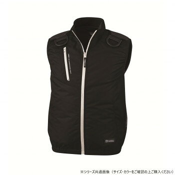 ジーベック XE98104 空調服 遮熱ハーネスベスト 空調ベスト 作業服 ワークウェア 夏 暑さ対策 フルハーネス対応 ベスト 黒 L