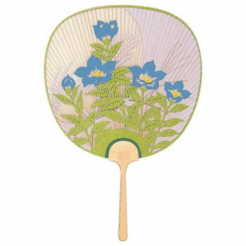日本製 うちわ 大和路 両面透かし 1104 和紙 竹 夏 祭り 扇子 涼風 贈答 和風 インテリア