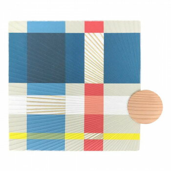 樂天商城 - 角扇 チェック RF-213 うちわ 和紙 壁かけ インテリア 和モダン 夏 涼 ギフト 日本製 防暑 日本製(MADE IN JAPAN)