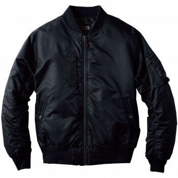 樂天商城 - 桑和 0014-00 フライトブルゾン 防寒着 作業服 秋冬 防風 ワークウェア G.GROUND 撥水加工 Sサイズ ブラック(4)