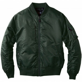 Rakuten - 桑和 0014-00 フライトブルゾン 防寒着 作業服 秋冬 防風 ワークウェア 撥水 ブルゾン Lサイズ アーミー(82) G.GROUND