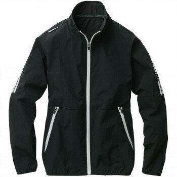 Rakuten - 桑和 0188-00 長袖ブルゾン 防寒着 作業服 G.GROUND 秋冬 防風 ワークウェア ストレッチ 消臭 通気 反射 Mサイズ ブラック(4)