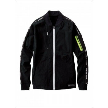 桑和 0388-00 長袖ブルゾン 防寒着 作業服 秋冬 防風 ワークウェア ストレッチ 軽量 スポーツ 高視認性 反射 デオドラント Mサイズ ブラック(4) G.G.