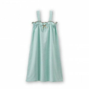 林 HAYASHI バスローブ タオル生地 ラップローブ27 ZN800904 ワンピース 着脱簡単 ギャザー 可愛い アメニティ ホテル 銭湯 グリーン