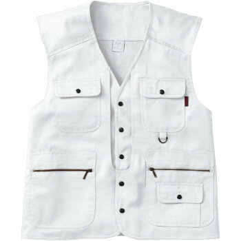 Rakuten - 桑和 1016 ベスト 防寒着 作業服 ワークウェア 秋冬 防風 ベスト 防寒ベスト 作業ベスト ノーアイロン ポリエステル Mサイズ ホワイト(0)