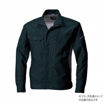 桑和 3012-00 長袖ブルゾン 防寒着 作業服 ワークウェア 秋冬 防風 軽量 伸縮 快適 デオドラント レディース SOWA 5Lサイズ ブラック(4)