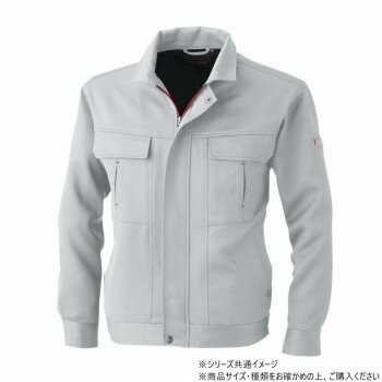 桑和 1113 長袖ブルゾン 防寒着 作業服 秋冬 防風 ワークウェア 防寒 作業着 防静電 ストレッチ デオドラント Lサイズ シルバーグレー(22)