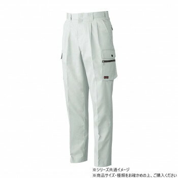 樂天商城 - 桑和 1998 ツータックカーゴパンツ 作業服 ワークパンツ 防寒着 秋冬 防風 カーゴパンツ 0534-00 82サイズ シルバーグレー(22)