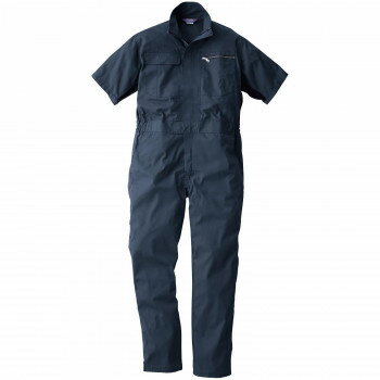 Rakuten - 桑和 39017 半袖つなぎ SOWA 作業服 ワークウェア 作業着 防寒着 秋冬 防風 動きやすい アコーディオンプリーツ 3Lサイズ ネイビー(1)