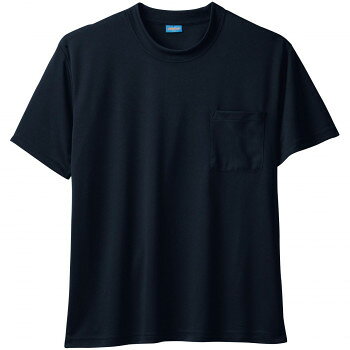 桑和 50381 半袖Tシャツ 胸ポケット付き SOWA 作業服 ワークウェア 吸汗 速乾 ストレッチ 消臭 通気 ハニカムメッシュ Lサイズ ブラック(4)