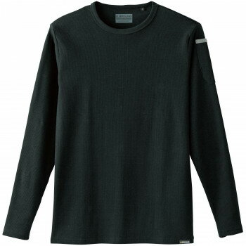Rakuten - 桑和 50712 長袖Tシャツ G.GROUND 防寒着 ワークウェア 秋冬 防風 ストレッチ 消臭 ヘビーウエイト 作業服 LLサイズ ブラック(4)