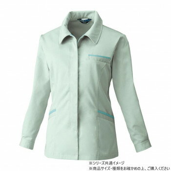 Rakuten - 桑和 4222 レディース長袖スモック 防寒着 作業服 ワークウェア 秋冬 防風 静電気防止 制電 スモック エコマーク サスティナブル 6Lサイズ モスグリーン(107)