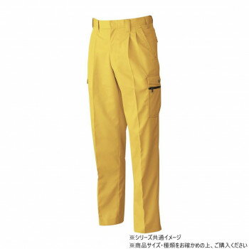樂天商城 - 桑和 6118 ツータックカーゴパンツ 防寒着 作業服 秋冬 ワークパンツ 防風 作業ズボン メンズ カーゴパンツ 静電気防止 ノーアイロン 73サイズ マスタード(92)