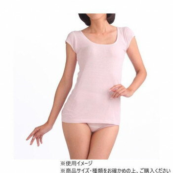 Rakuten - 神戸生絲 シルクノイル 婦人1分袖スリーマー ST724 防寒着 作業服 秋冬 防風 ワークウェア 保温 通気性 吸湿性 L ピンク