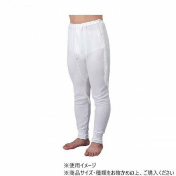 Cotton - 防寒着 作業服 神戸生絲 0534-00 紳士 キルト ズボン下 マジック式 秋冬 防寒 防風 ワークウェア 中わた キルティング 暖かい 肌着 LL BM3 保温肌着 オフ白