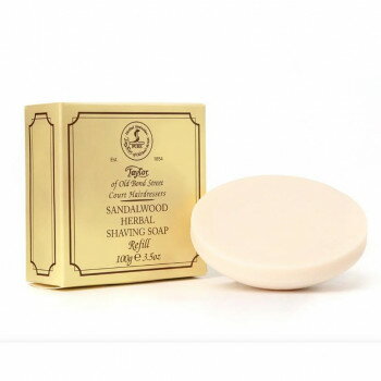 英国製 Taylor of Old Bond Street テイラー サンダルウッド シェービングソープ 100g 秋冬 ワークウェア シェービングクリーム ひげ剃り 泡立ち ギフト