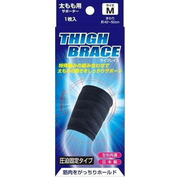 強力編み構造で親指と手首をしっかりサポートし、ズレにくく快適。手のひらを覆わず作業もスムーズに行えます。※1枚入りです。サイズMサイズ、太ももまわり:42?50cm位個装サイズ：16.6×6.6×4.6cm重量個装重量：40g仕様左右共通圧迫固定タイプ生産国日本fk094igrjs