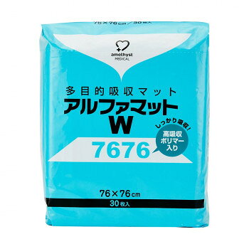 高吸収ポリマーでしっかり吸収・保水・防水ができる使い捨て多目的吸収マットです。サイズ76×76cm(1枚当たり)個装サイズ：26.0×26.0×25.0cm重量69g(1枚当たり)個装重量：1780g素材・材質表面材:ポリプロピレン不織布、吸収剤:パルプ・高分子吸収ポリマー・吸収紙、防水材:ポリエチレンフィルム仕様総吸水量/640cc生産国中国fk094igrjs