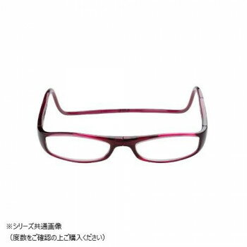 オーケー光学 日本製 老眼鏡 クリックリーダー ユーロ EWR 磁石着脱 ボルドー+3.00