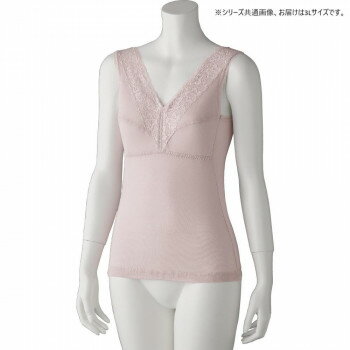 Rakuten - ケアファッション アロエ加工カップ付ノースリーブインナー 婦人 綿100% 洗濯機OK ピーチ 3L 9751305