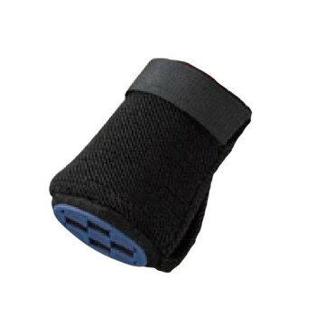 ケイ・ホスピア 杖アクセサリー マナーソックス 面ファスナー 超軽量 約8g 底径30-38mm対応 室内外用 ブラック