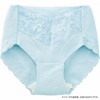 Rakuten - ケアファッション 安心快適フロントレースショーツ 婦人 吸水帯セパレート 薄型 抗菌防臭 消臭 洗濯機OK サックス M 3959711