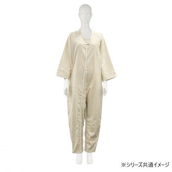 ご本人では開けにくいアイデアホックを使用した介護用つなぎねまき。アイデアホックが表から見えないデザインを採用しています。縫い目が丈夫で、洗濯にも強い折り伏せ縫い。首元から右足首にかけて開き、股部分も開閉可能です。(※フドーねまきは、おむつ・おむつカバーを使用して着用することを想定しています。)※撮影状況や、お使いのモニター環境、パソコン設定などにより実際の商品の色味と異なって見える場合がございます。サイズ身長:140～155cm、胸囲:80～88cm、ヒップ:82～90cm個装サイズ：42.0×28.0×18.0cm重量個装重量：419g素材・材質ポリエステル65%、綿35%仕様スリーシーズン対応生産国フィリピンfk094igrjs