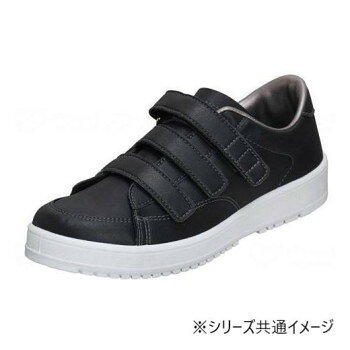 ムーンスター Vステップ 07 シューズ 装具対応 着脱らくらく 3E 男女兼用 ブラック 左23.0cm LR左 221152