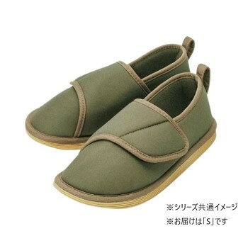 かかとのあるシューズ型なので、スリッパのように脱げて転倒することを予防します。甲の部分は面ファスナーで調整できるので、足にフィットします。また着脱が容易です。底面は滑りにくい素材と3箇所に滑り止めを付けて、スリップを予防します。歩行中、床に引っかからないように、爪先の底を斜めにカットしています。サイズ個装サイズ：29.5×40.5×14.0cm重量約190g個装重量：260g素材・材質生地:ポリエステル中敷:ポリエステル・PVC底材:EVA滑り止め:ゴム仕様参考足サイズ:22.0～23.0cm参考足囲:21.0～23.0cm生産国中国fk094igrjs