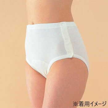 脱いだり着たりの、毎日の動作が簡単にできるよう、ボタンやデザインにしっかり工夫を凝らしています。手術後や介護が必要な方、手足の不自由な方、高齢者の方に。ボタンをかける手間を全面解消した、丸型マジック式ボタン。前部と後部が分離可能。下腹部治療中の方にとても重宝。サイズLサイズ:ヒップ92～100、ウエスト69～77個装サイズ：27.3×20.7×1.8cm重量個装重量：82g素材・材質綿100%仕様・60単糸両面編み・脚ぐりピコレース付生産国日本fk094igrjs