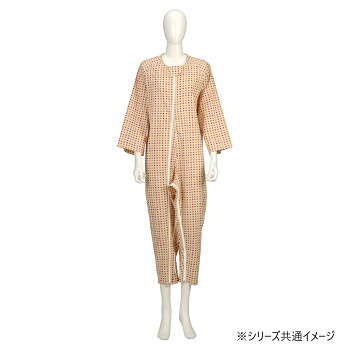 胃ろう用・尿管用カテーテルなどをつけたままでも介護のしやすい両開きファスナーを採用。部分開閉が可能です。●フルオープン式のファスナーや股ファスナーを前面に配置することにより、着替えや清拭・おむつ交換がしやすくなります。●背面に縫い目やつぎ目がないので、床ずれの原因となる肌への刺激が軽減されます。●生地は各タイプともソフトな肌ざわりの素材を使用しています。■洗濯方法液温40度限度、洗濯機弱サイズL個装サイズ：42×28×4cm重量約500g個装重量：550g素材・材質綿100%仕様介護医療用品　カテゴリー:衣類関連用品　用途:介護ねまきサイズ　L:身長160～175cm、胸囲96～104cm、ヒップ92～100cm生産国フィリピンfk094igrjs