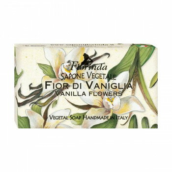 FLORINDA フレグランスソープ イタリア製 高品質 香り持続 95g パラベンフリー フローレンス バニラフラワー