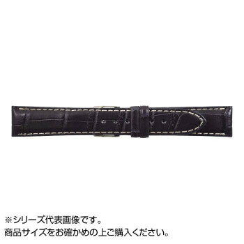 Rakuten - MIMOSA (ミモザ) 日本製 時計バンド クロコマット 交換用ベルト 20mm ネイビー/ホワイトステッチ (美錠:銀) WRM-NW20