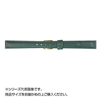 MIMOSA ミモザ 日本製 時計バンド ベビーカーフKC 牛革 国産 交換用 腕時計ベルト 12mm グリーン (美錠:金) CKC-G12