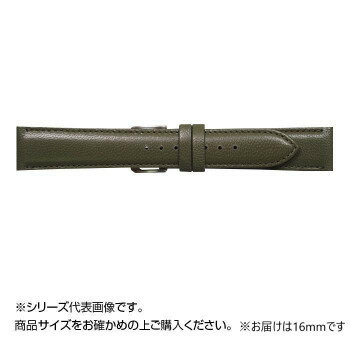 Rakuten - 日本製 MIMOSA(ミモザ) ZK-KH16 時計バンド キッド (美錠:銀) 16mm カーキ